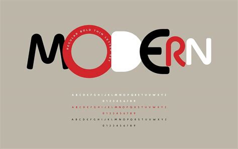 Bauhaus art alphabet, modern vintage font. Minimal type for modern logo, comic art headline ...