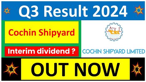 Cochin Shipyard Q Results Cochin Shipyard Results Today