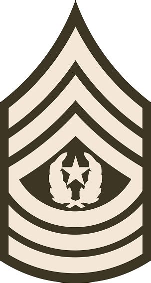 Shoulder Pad Military Enlisted Rank Insignia Of The Usa Army Command Sergeant Major向量圖形及更多united