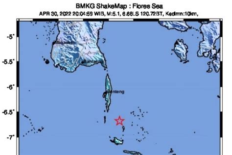 Gempa Magnitudo Guncang Selayar Tidak Berpotensi Tsunami Antara News