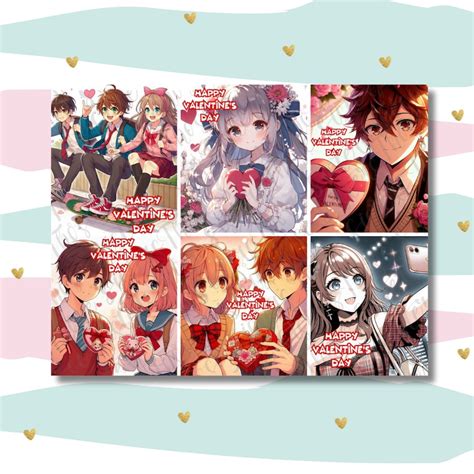 Anime Printable Valentines Day Cards for Kids Anime Valentine Cards for ...