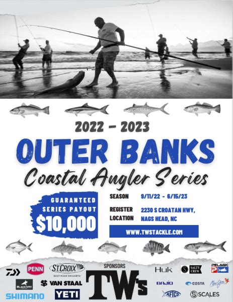 Outer Banks Coastal Angler Series Registration Open Tws Bait