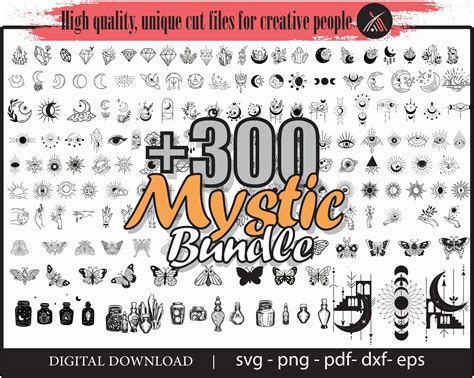 Mystic Svg Bundle Celestial Svg Moon Svg Boho Svg Witchy Etsy Singapore