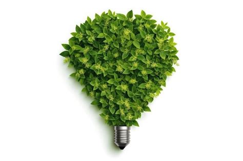 Premium Ai Image Light Bulb With Leaves Inside Green Energy Ai Generated