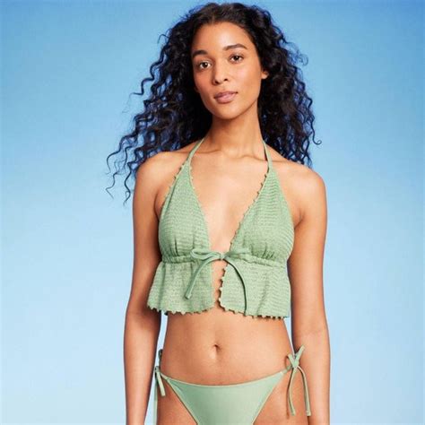 Wild Fable Tops Nwt Wild Fable Crochet Tiefront Longline Bikini Top