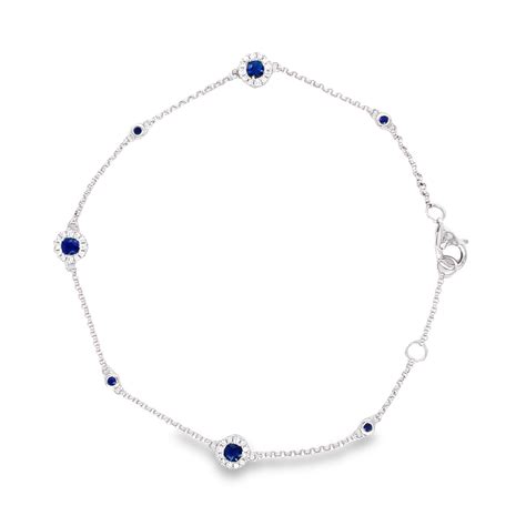 SAPPHIRE & DIAMOND BRACELET