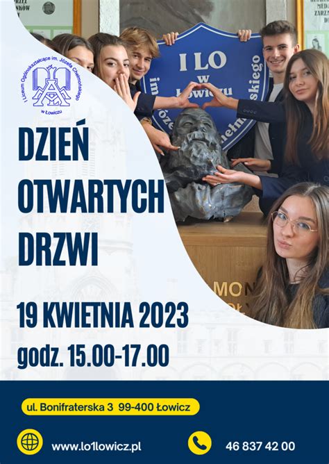 Dzie Otwartych Drzwi Kwietnia I Liceum Og Lnokszta C Ce