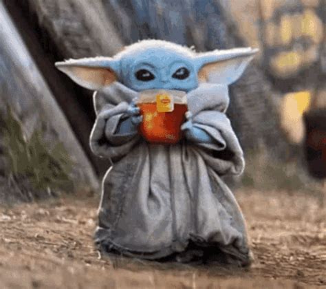 Baby Yoda Sip Tea Baby Yoda Sip Tea Sipping Tea Discover