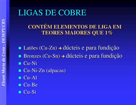 Ppt Cobre E Suas Ligas Powerpoint Presentation Free Download Id