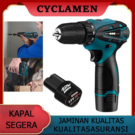 Jual 12V Bor Tangan Bor Tanpa Kabel Baterai Bor Tanpa Kabel Genggam