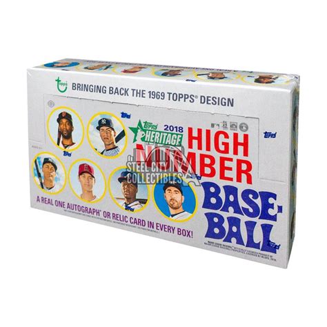 2018 Topps Heritage High Number Baseball Hobby Box Steel City