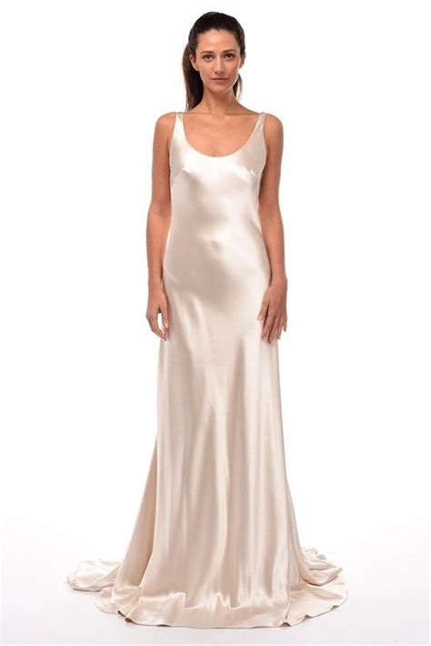 Johanna Johnson Sample Wedding Dress Save Satin Dress Long Satin