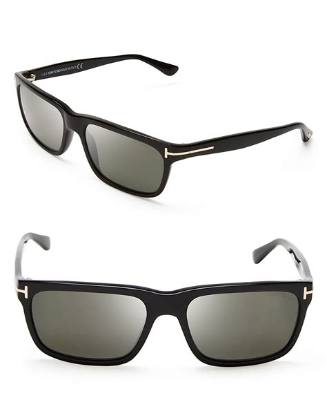 Tom Ford Polarized Hugh Wayfarer Sunglasses In Black Lyst