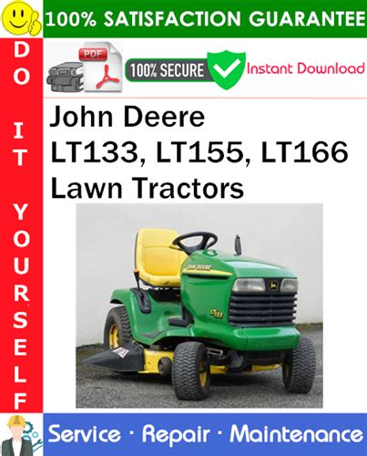 John Deere Lt Lt Lt Lawn Tractors Service Repair Manual