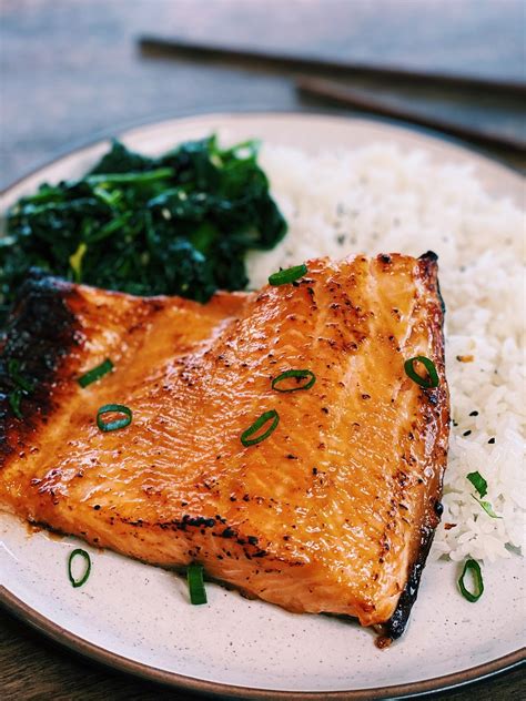 Miso Glazed Salmon Air Fryer Recipe Tiffy Cooks Miso Salmon Recipe