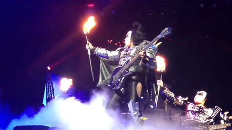 Gene Simmons Breathing Fire KISS YouTube