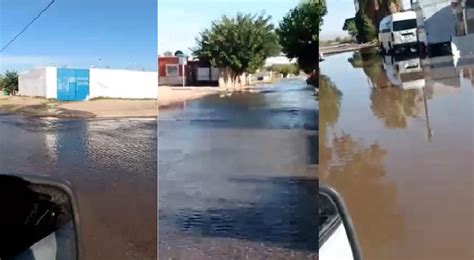 Tiradero De Agua Amanecieron Inundadas Calles De Sierra Azul