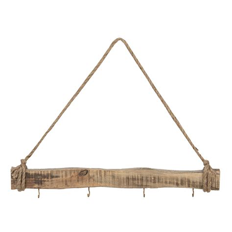 Set 2 Cuiere Perete Lemn Maro 50x3x5 Cm Decorer