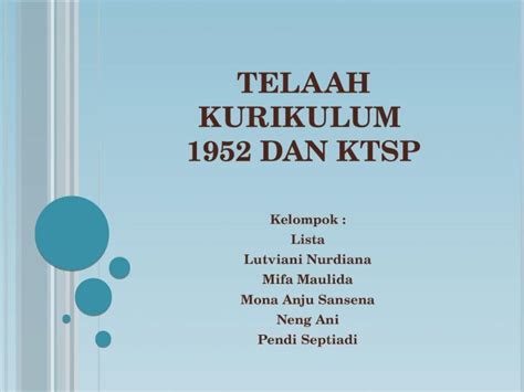 Pptx Ppt Telaah Kurikulum Dan Ktsp Dokumen Tips