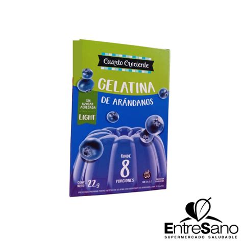 GELATINA ARANDANO S TACC 22GR CUARTO CRECIENTE Entresano