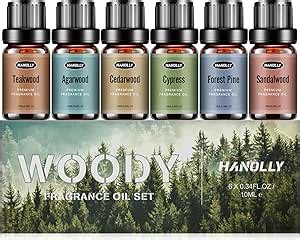 Woody Essential Oils Set Men Scents Fragrance Oil Aromatherapy