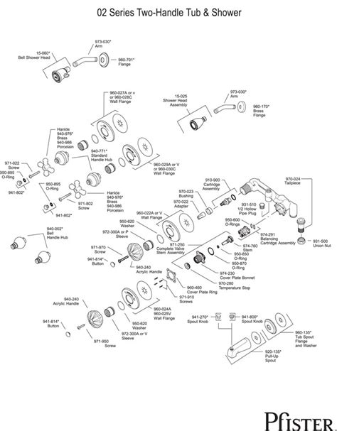 Need Help With Price Pfister Shower Tub Valve System ~2001 Vintage Series 02 Terry Love