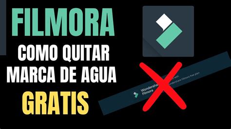 Como QUITAR MARCA de AGUA FILMORA Fácil y GRATIS 2024 YouTube