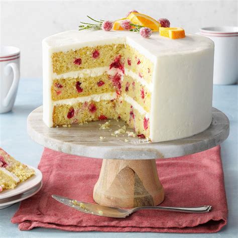 Cranberry Orange Layer Cake With Rosemary Recipe How To Make It