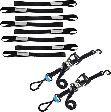 Amazon XSTRAP STANDARD 8PK Soft Loop Tie Down Straps 1 1 16 X 18