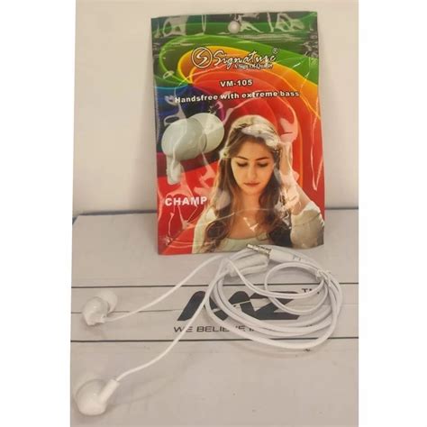 White Signature Wired Earphone Model Name Number Oem At Rs 22 Piece