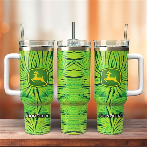 John Deere Custom Stanley Quencher Oz Stainless Steel Tumbler With