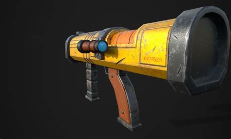 D Model Stylized Rocket Launcher Vr Ar Low Poly Cgtrader