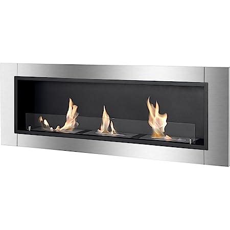 Amazon Recessed Wall Ventless Bio Ethanol Fireplace Bellezza