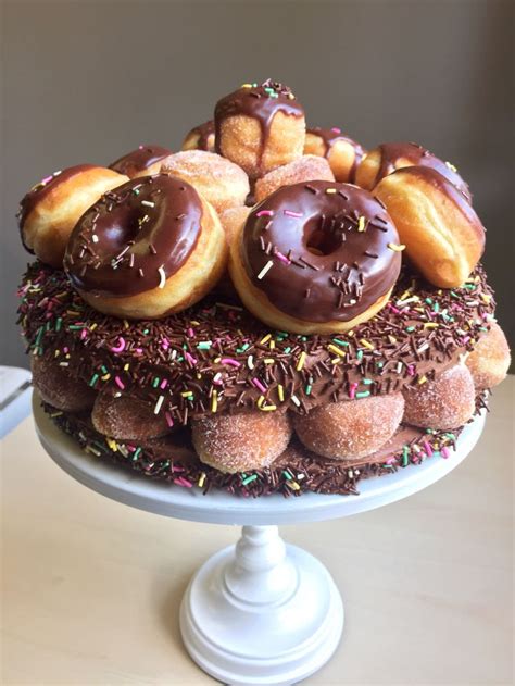 Doughnut Birthday Cakes Created By Cic Alum And Glazed Gourmet