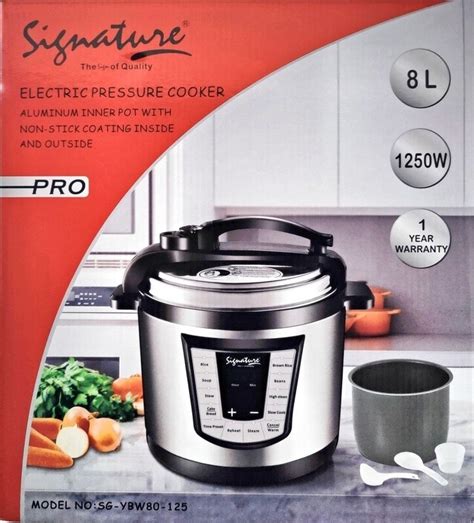 Signature 80ltr Electric Pressure Cooker Anko Retail