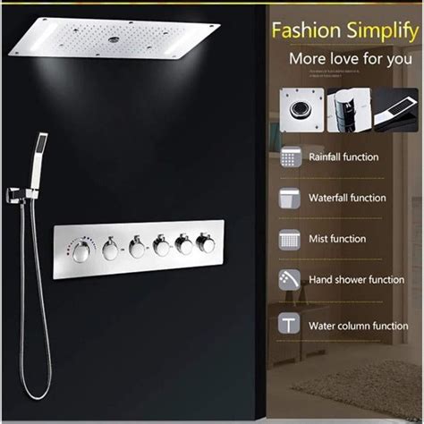 Luxury Led Shower Systems Fancy And Modern Shower Cascada Showers