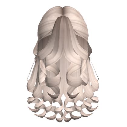 Curly Cottage Core Updo In Platinum Roblox Item Rolimon S