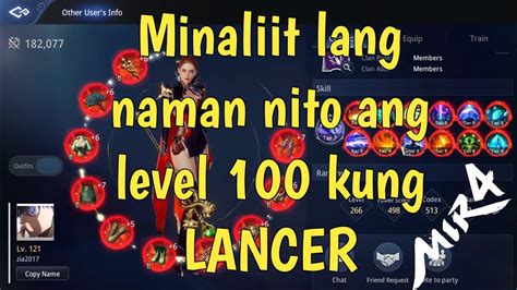 Minaliit Ng Level 121 Sorcerer Sa Arks EVA Ang Level 100 Kung Lancer