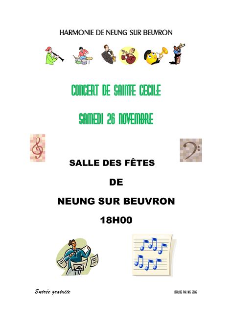 Affiche Concert Musical 26 11 2022 Neung Sur Beuvron Site Officiel