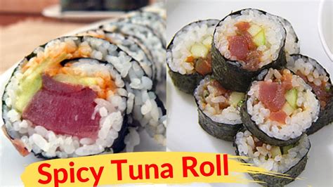 Spicy Tuna Roll Recipe Futomaki Sushi How To Make Sushi Series