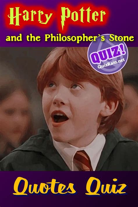 Harry Potter and the Philosopher’s Stone – Quotes Quiz | Quote quiz ...