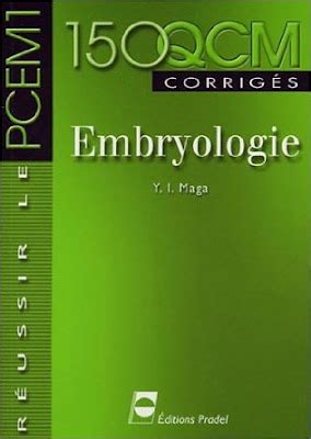 150 QCM Corrigée d embryologie Sv Book