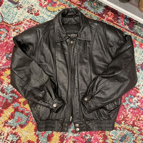 REPOP Vintage Wilsons Leather Jacket Depop