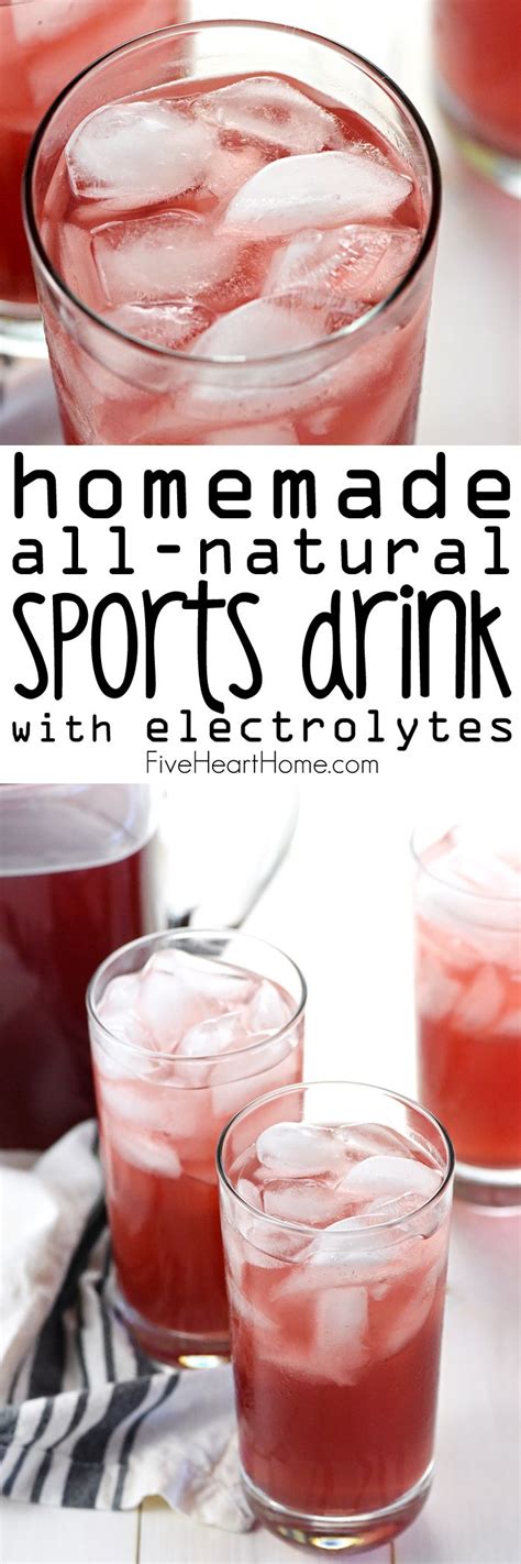 Homemade All Natural Sports Drink Gatorade Copycat Recipe Quench