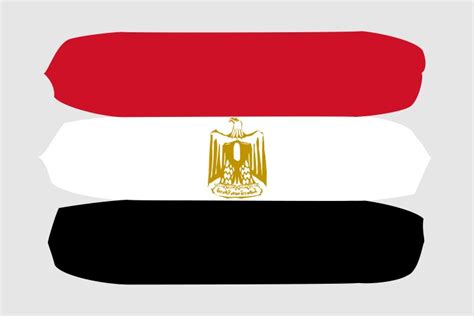 Rhombus Flag Of Egypt Royalty Free Vector Image