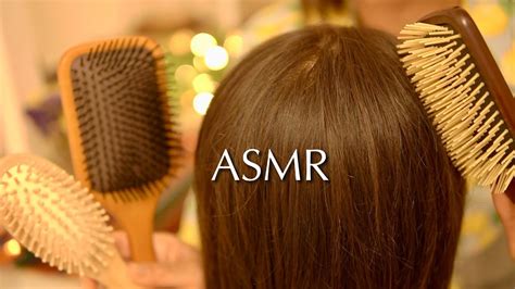 ASMR Extremely Tingly Hair Brushing With Wooden Brushes Help You