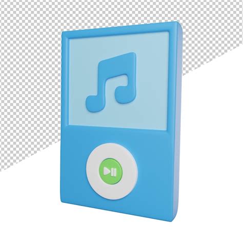 Reproductor De M Sica Mini Vista Lateral D Renderizado Icono