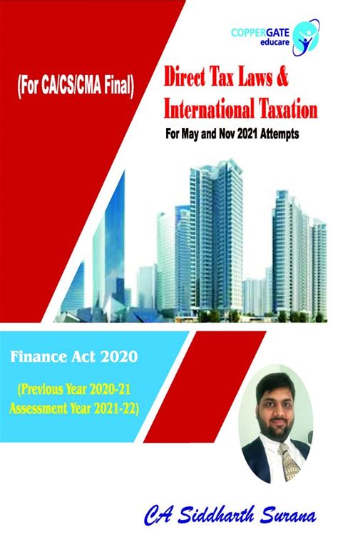 Buy Ca Final Direct Tax Full Course Book By Ca Siddharth Surana Books