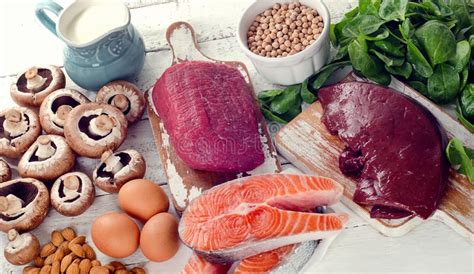 Foods Highest In Natural Vitamin B Stock Photo Image Of Highest