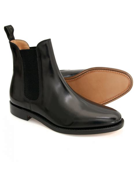 Loake Loake 290 Black Polished Leather Chelsea Boot Loake From